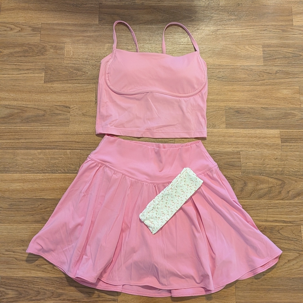 Hollister Gilly Hicks Pink Set W/ Headband